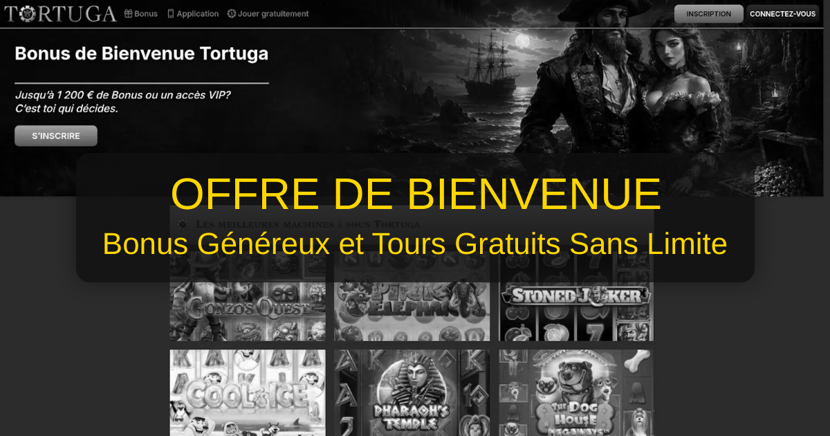 Bienvenue sur Tortuga Casino